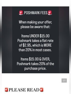 Poshmark Fees Info